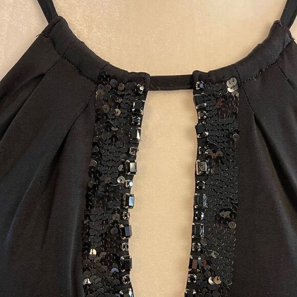 VTG Guess Embellished Halter Mini Dress in Black | SZ S - Picture 3 of 17